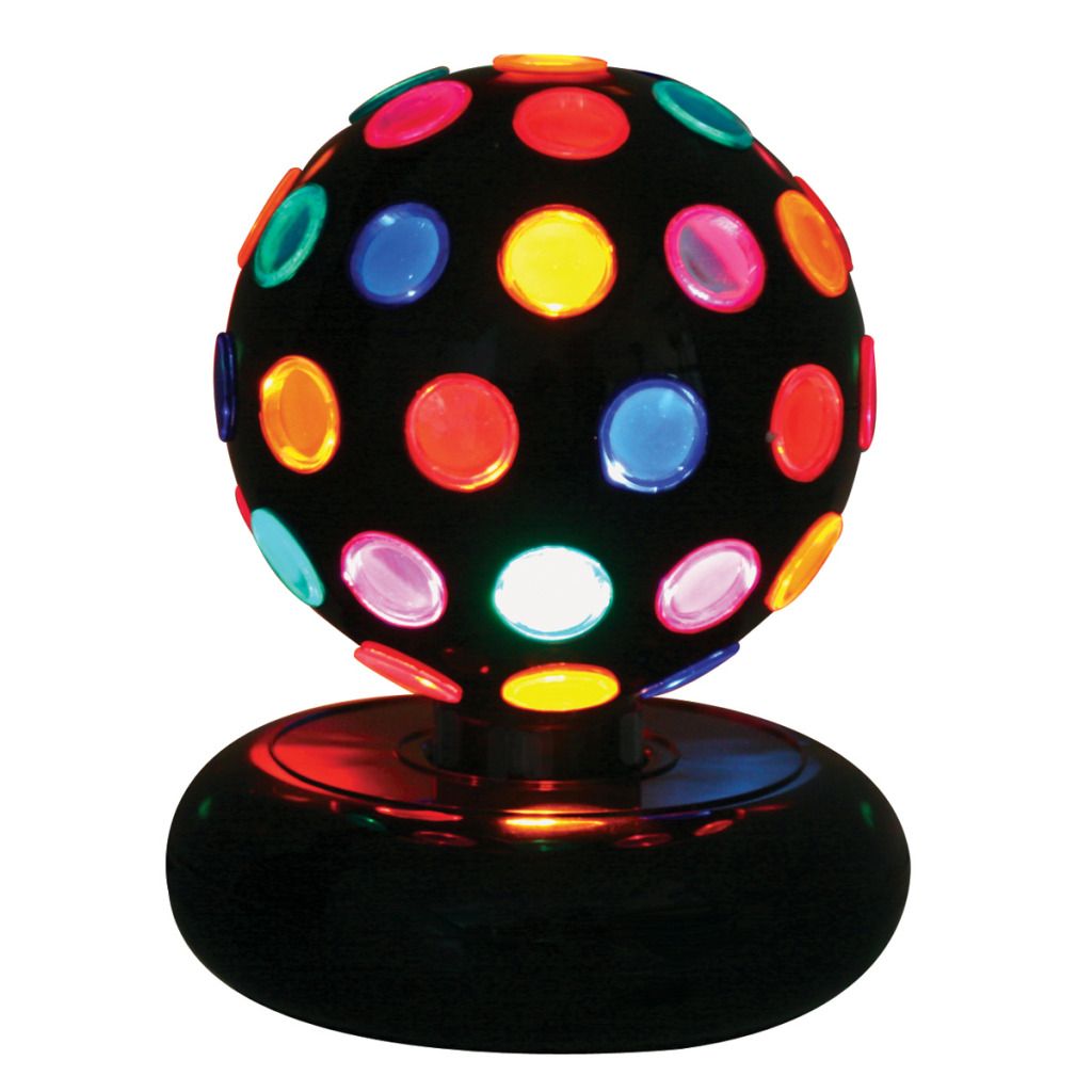 NEW 9'' High MultiColored Table Top Rotating Disco Ball Light/Lamp for Teen/Kid eBay